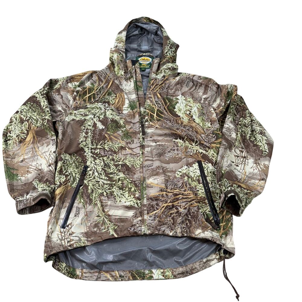 Cabela's Dry-Plus Advantage Max-1 Camo Hunting Shell Jacket M Waterproof